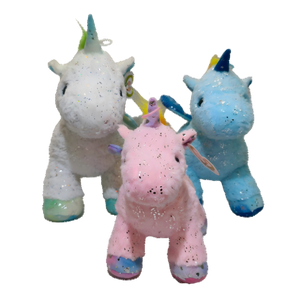 Three colored unicorns
