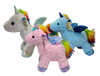 Three colored unicorns